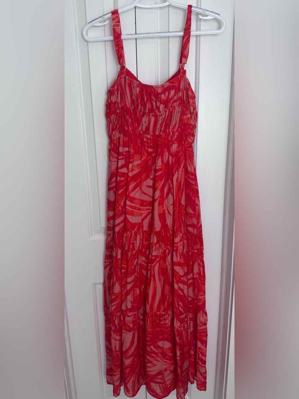 Taylor Coral Tie-Dye Maxi Dress